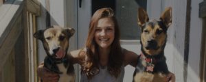 Casey Bechard - QC Pet Studies Graduate with her two dogs