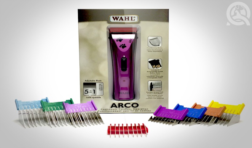 QC Pet Studies Free WAHL ARCO 5-in-1 Cordless Clipper with combs