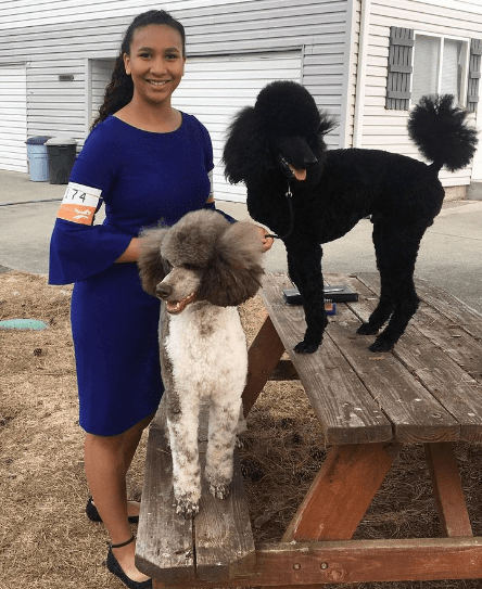 QC Pet Studies student, Camille Torkornoo and her 2 poodles