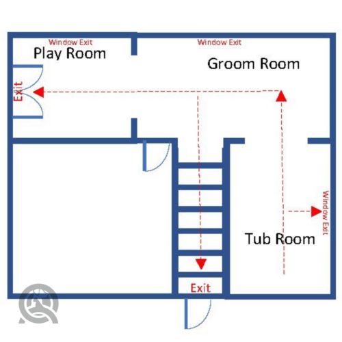 April's floorplan for grooming salon